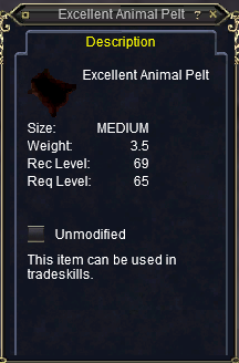 Excellent Animal Pelt